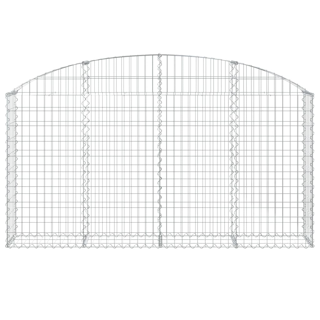 Klenutý gabionový koš 200 x 30 x 100/120 cm pozinkované železo