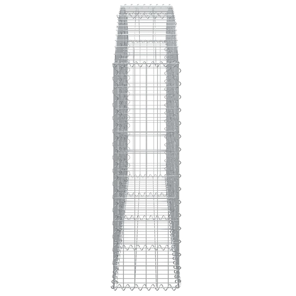 Klenutý gabionový koš 200 x 30 x 100/120 cm pozinkované železo