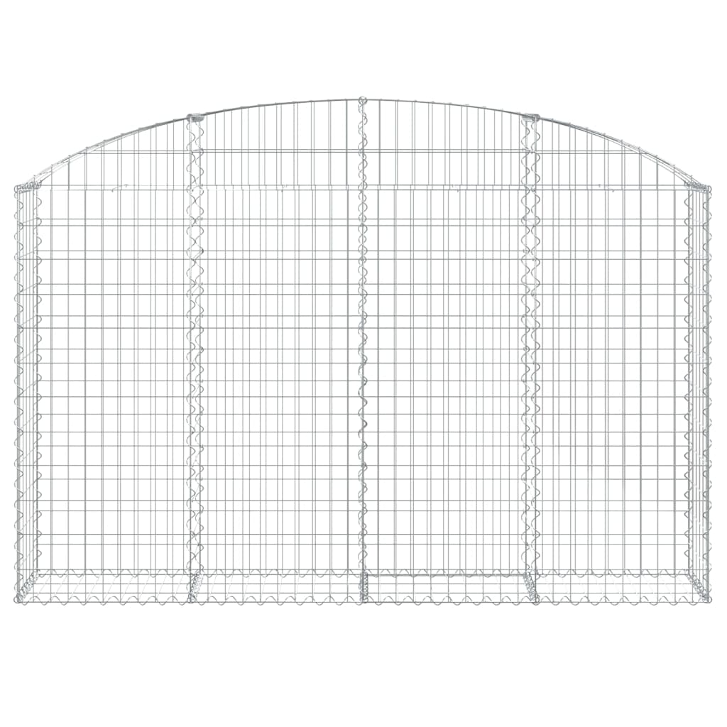 Klenutý gabionový koš 200 x 30 x 120/140 cm pozinkované železo