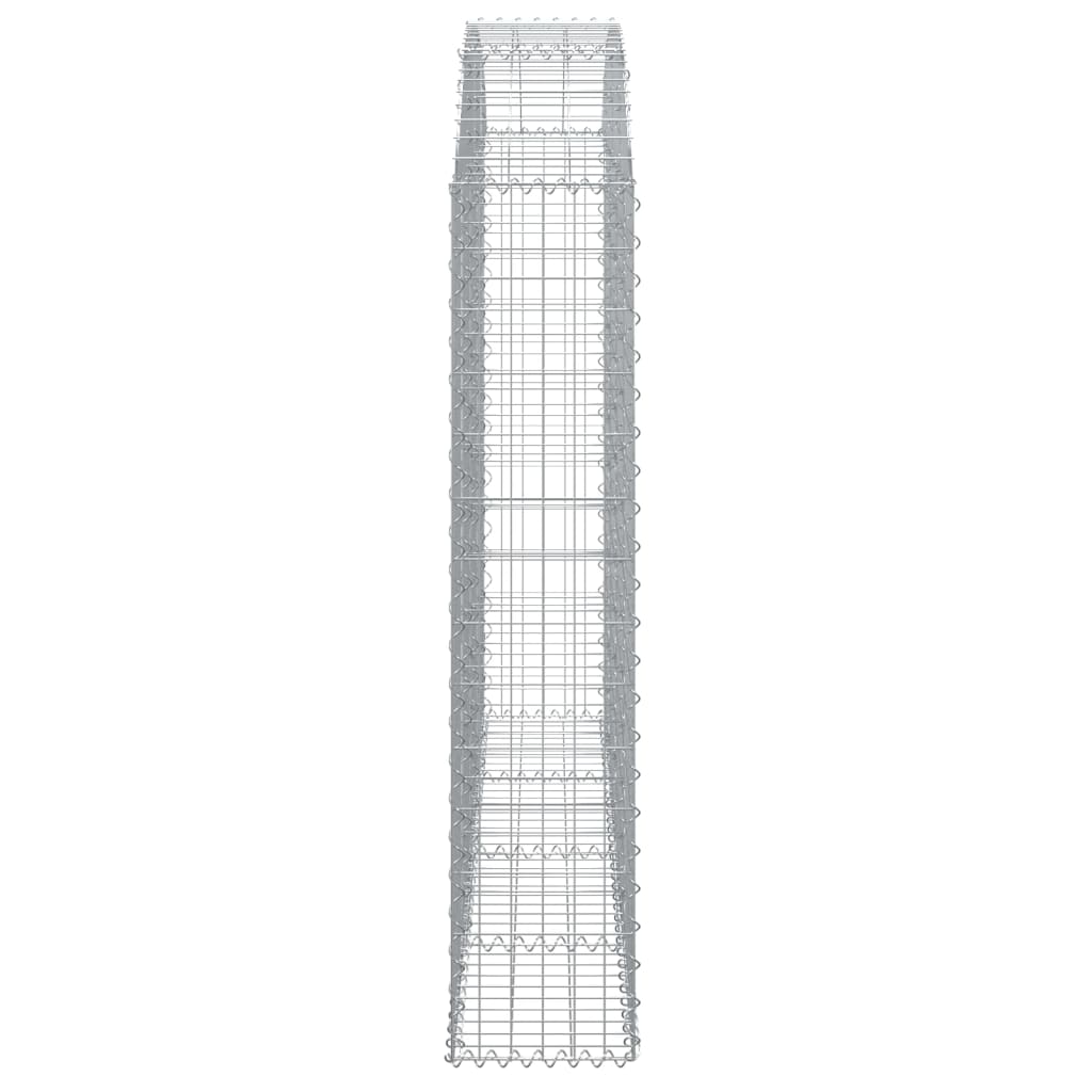 Klenutý gabionový koš 200 x 30 x 140/160 cm pozinkované železo