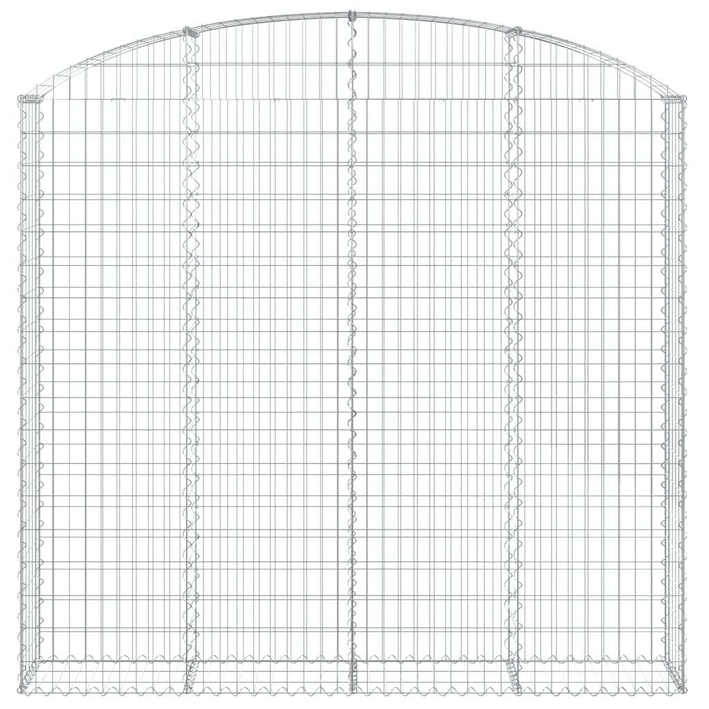 Klenutý gabionový koš 200 x 30 x 180/200 cm pozinkované železo