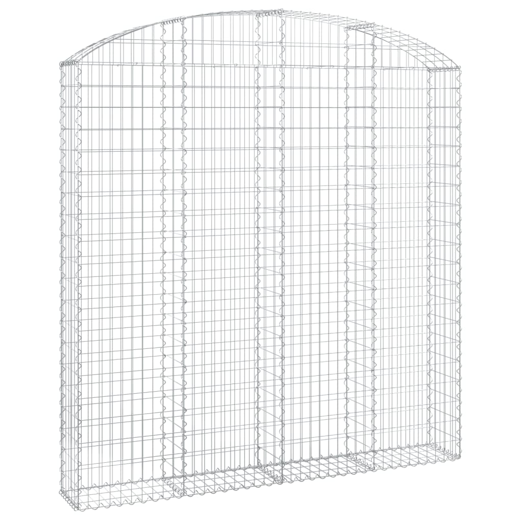 Klenutý gabionový koš 200 x 30 x 200/220 cm pozinkované železo