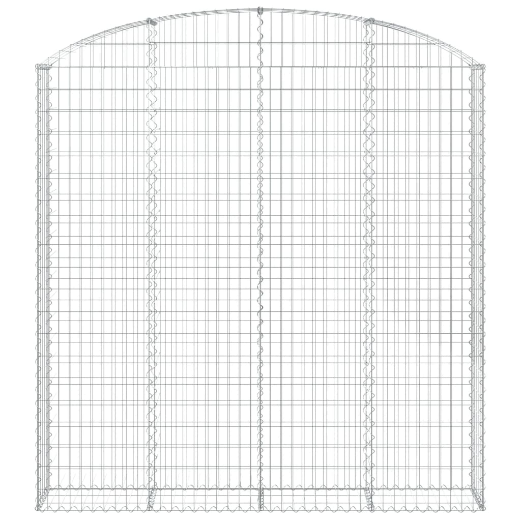 Klenutý gabionový koš 200 x 30 x 200/220 cm pozinkované železo