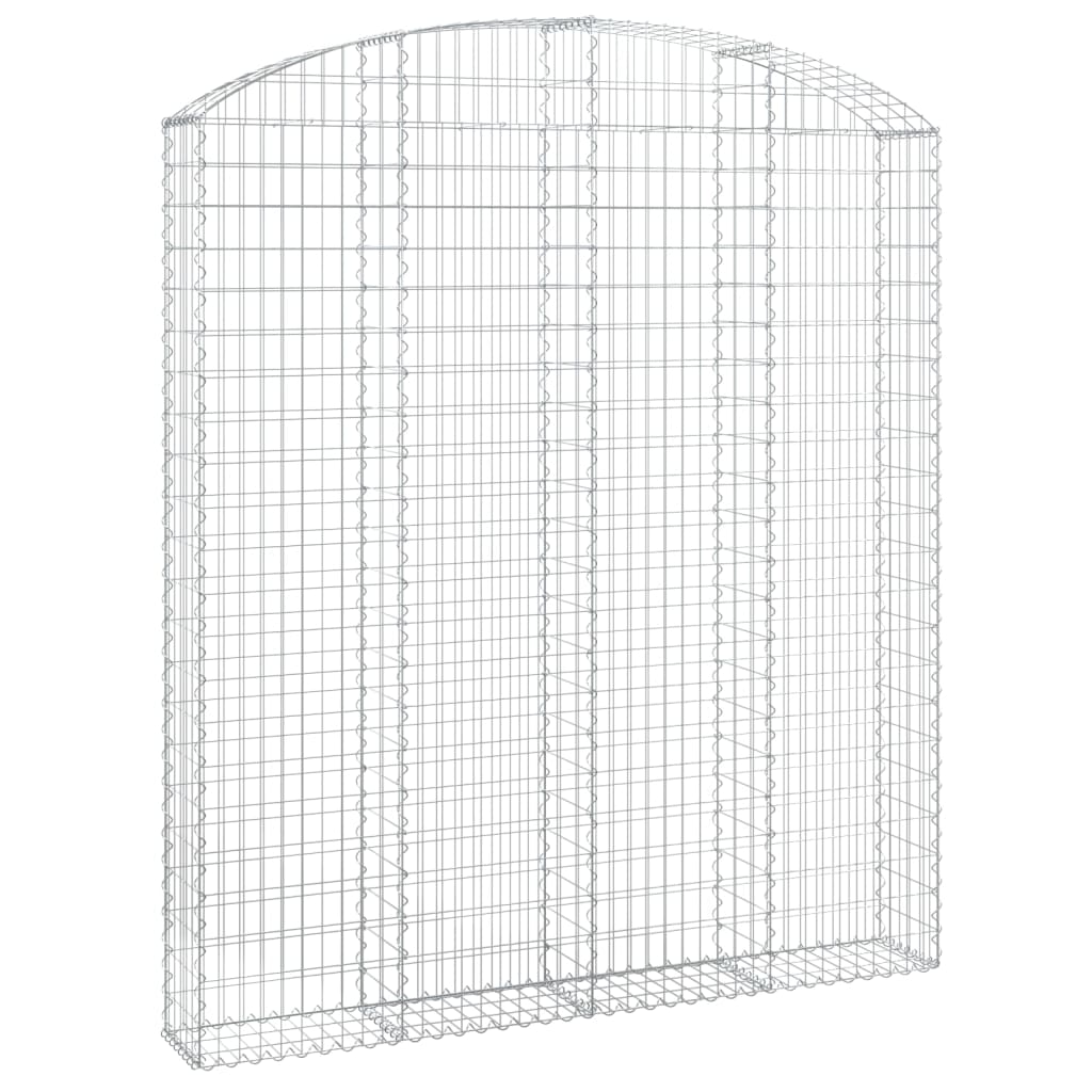 Klenutý gabionový koš 200 x 30 x 220/240 cm pozinkované železo