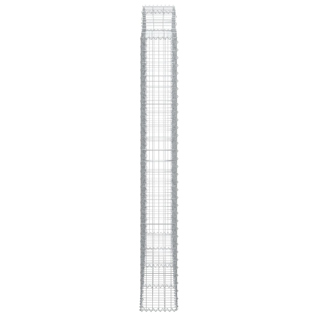Klenutý gabionový koš 200 x 30 x 220/240 cm pozinkované železo