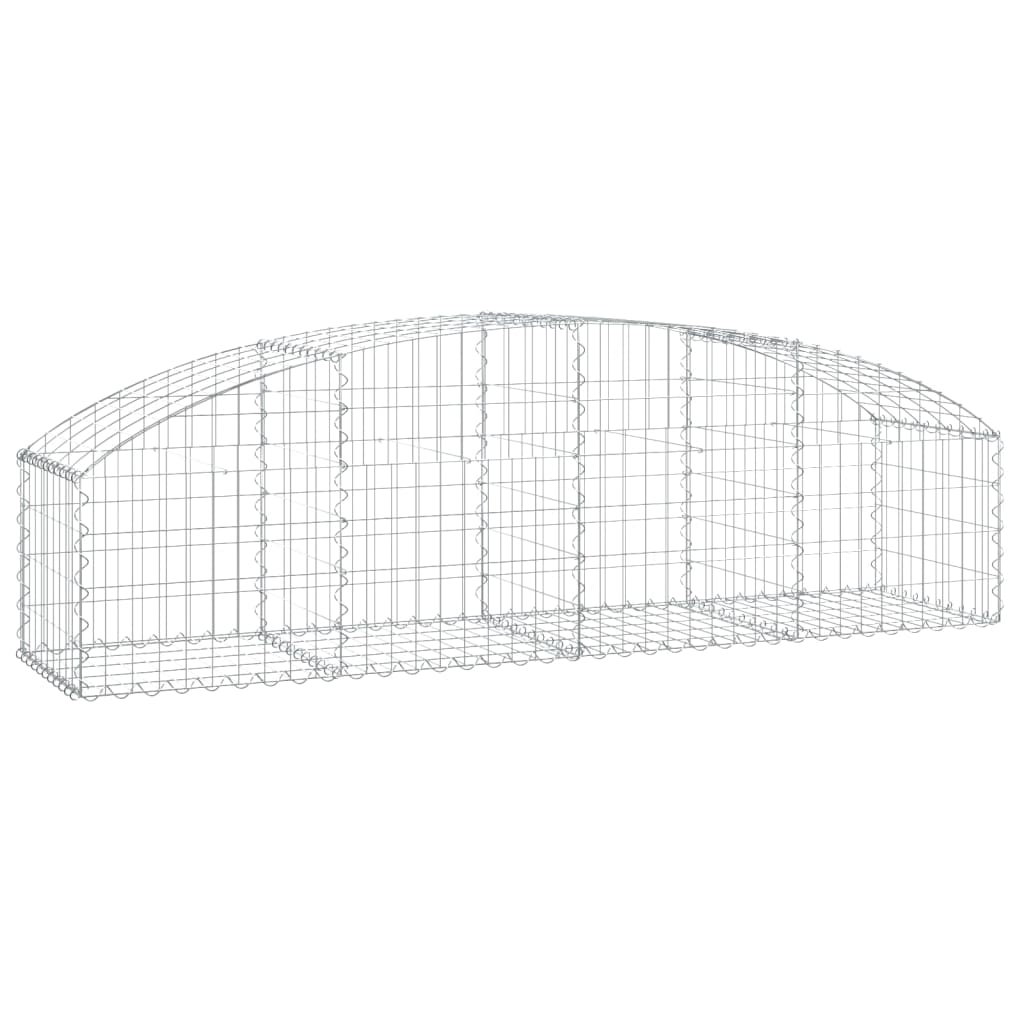 Klenutý gabionový koš 200 x 50 x 40/60 cm pozinkované železo