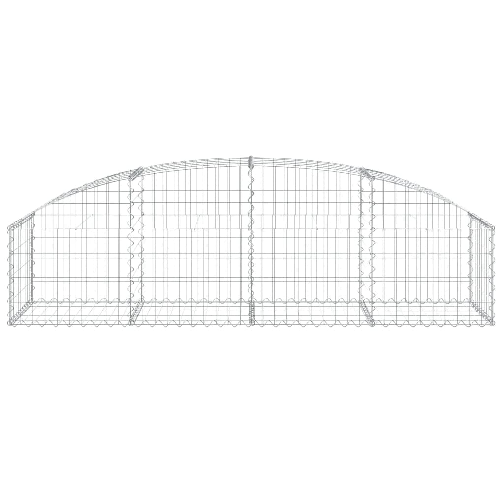 Klenutý gabionový koš 200 x 50 x 40/60 cm pozinkované železo