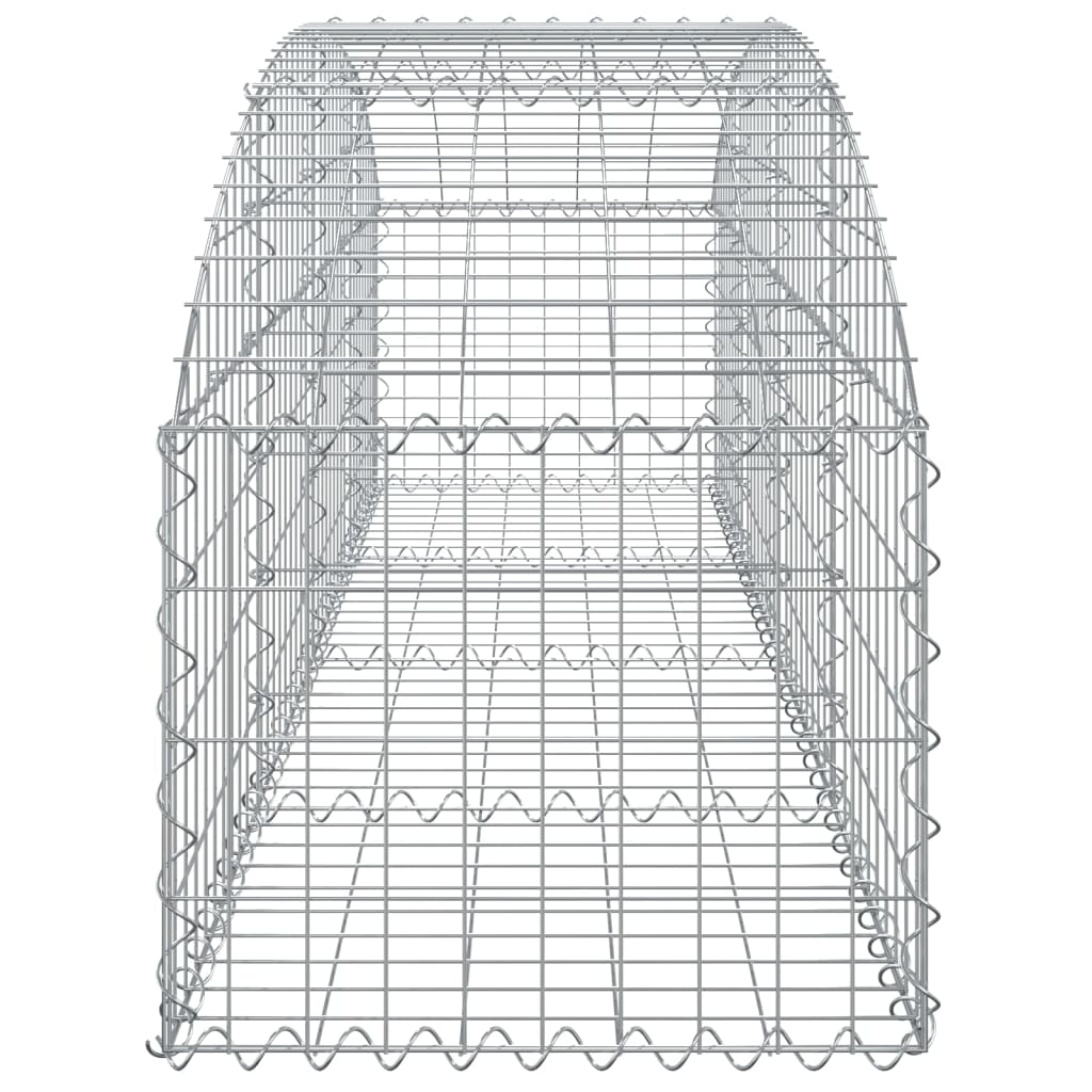 Klenutý gabionový koš 200 x 50 x 40/60 cm pozinkované železo