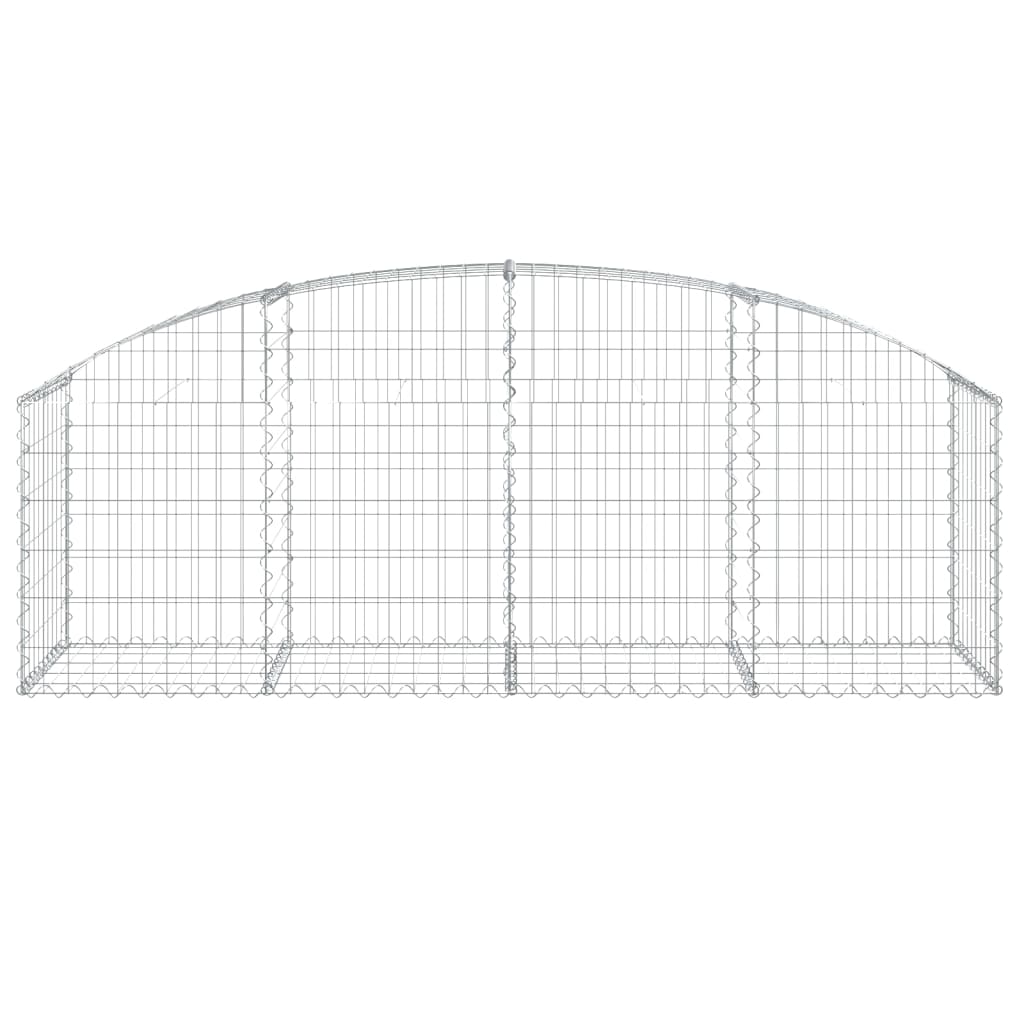 Klenutý gabionový koš 200 x 50 x 60/80 cm pozinkované železo