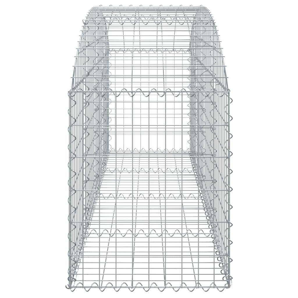 Klenutý gabionový koš 200 x 50 x 60/80 cm pozinkované železo