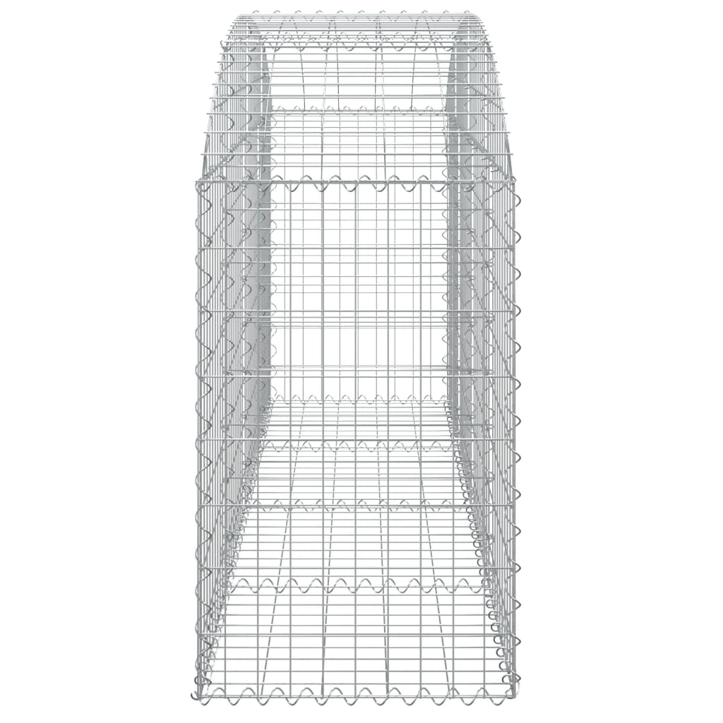 Klenutý gabionový koš 200 x 50 x 80/100 cm pozinkované železo