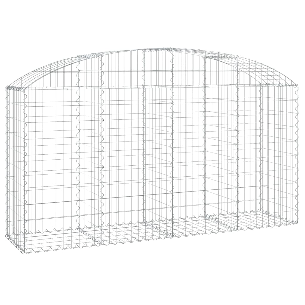 Klenutý gabionový koš 200 x 50 x 100/120 cm pozinkované železo