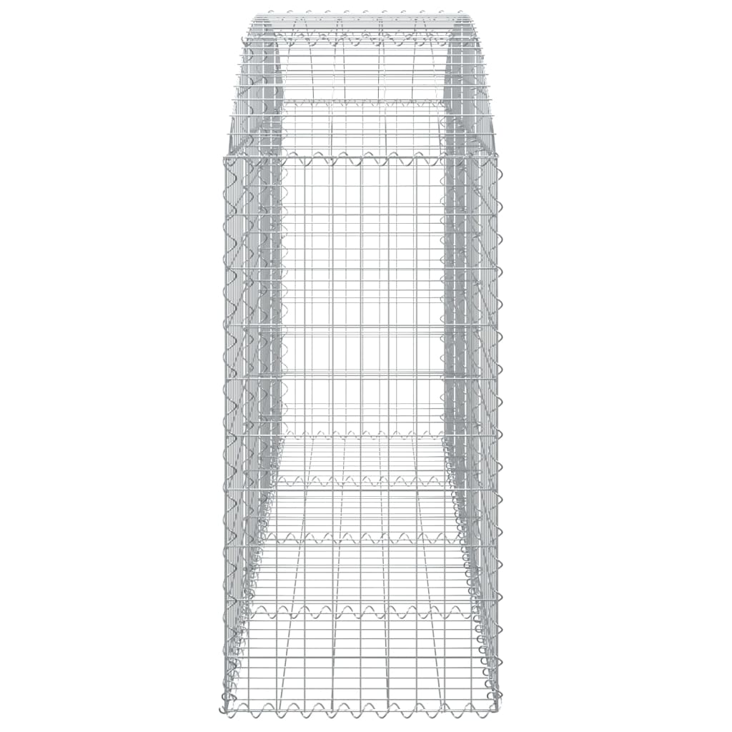 Klenutý gabionový koš 200 x 50 x 100/120 cm pozinkované železo