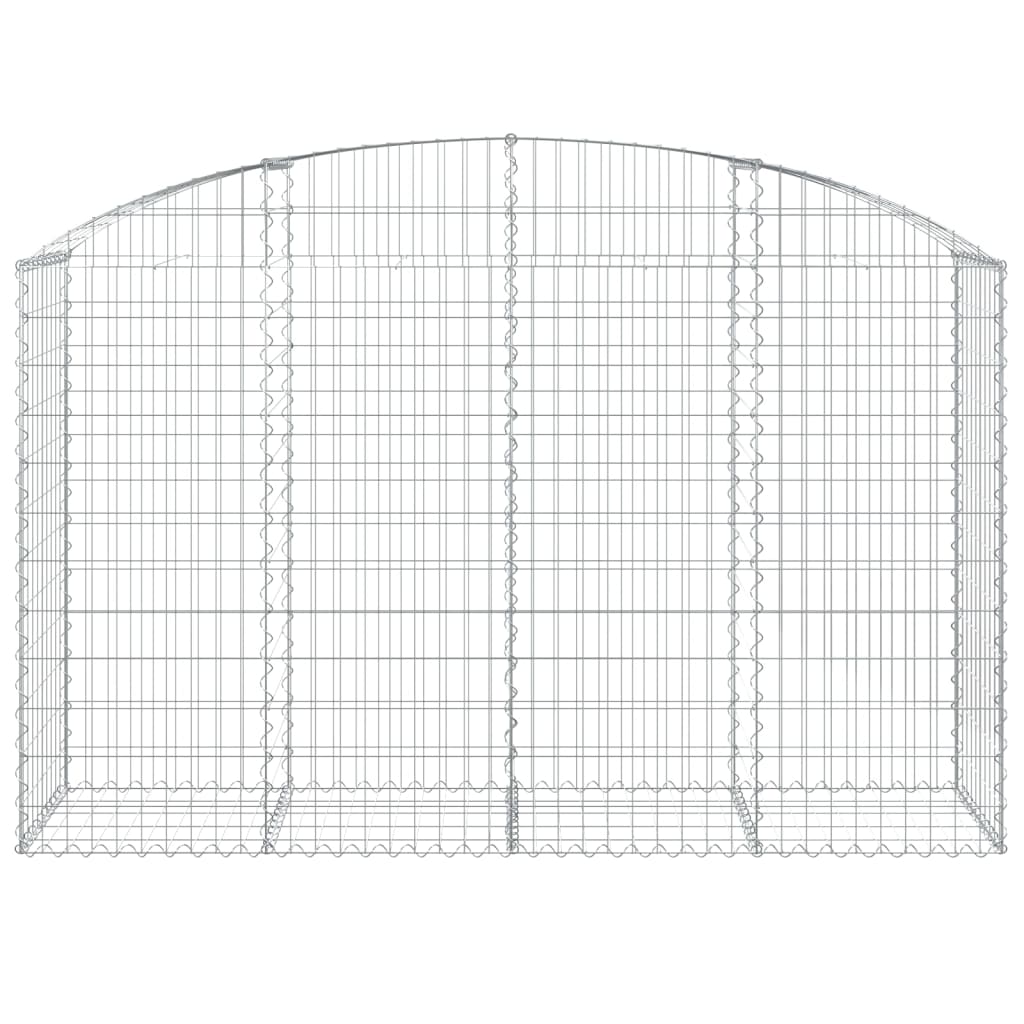 Klenutý gabionový koš 200 x 50 x 120/140 cm pozinkované železo