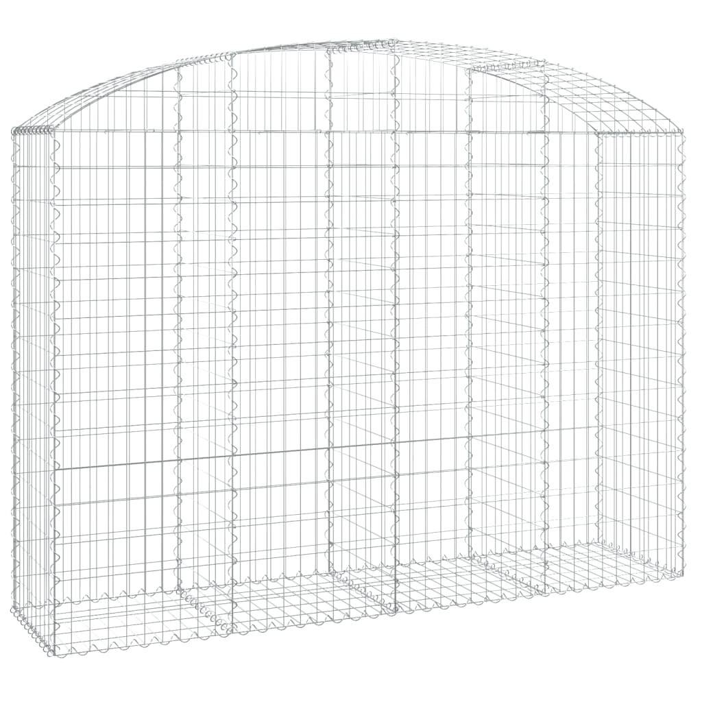 Klenutý gabionový koš 200 x 50 x 140/160 cm pozinkované železo