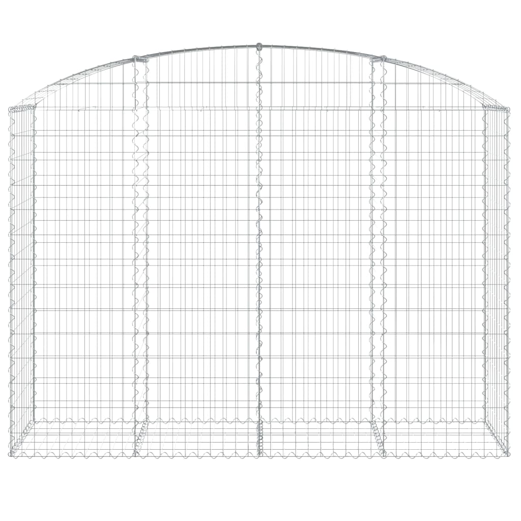 Klenutý gabionový koš 200 x 50 x 140/160 cm pozinkované železo
