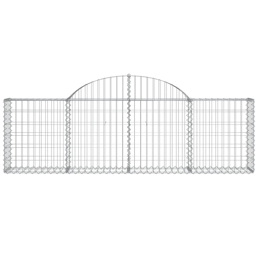 Klenutý gabionový koš 200 x 30 x 60/80 cm pozinkované železo