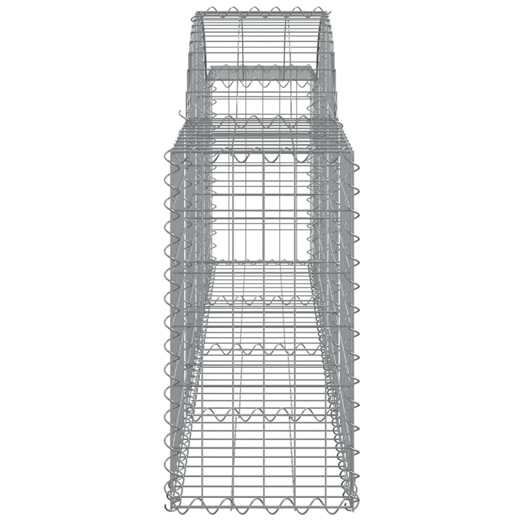 Klenutý gabionový koš 200 x 30 x 60/80 cm pozinkované železo