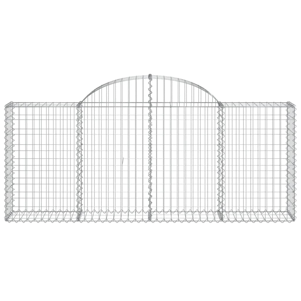 Klenutý gabionový koš 200 x 30 x 80/100 cm pozinkované železo