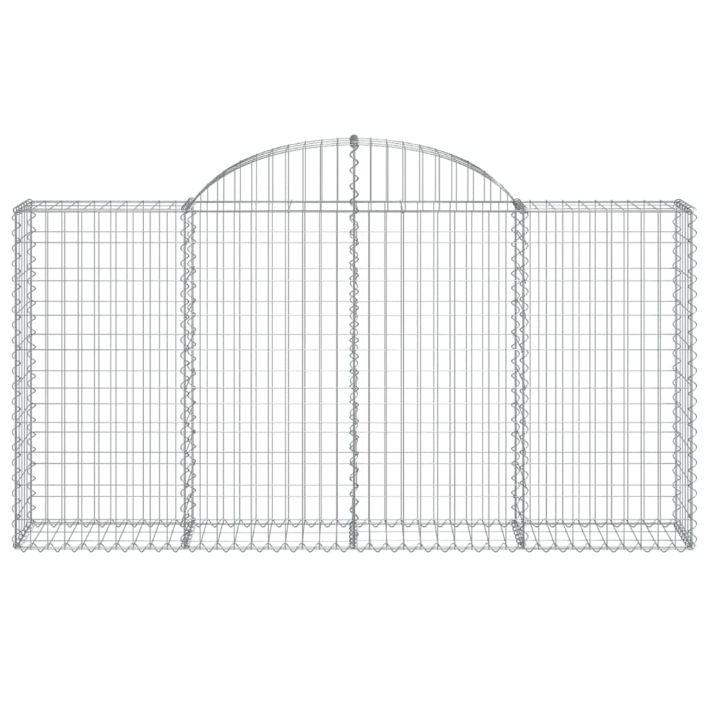 Klenutý gabionový koš 200 x 30 x 100/120 cm pozinkované železo