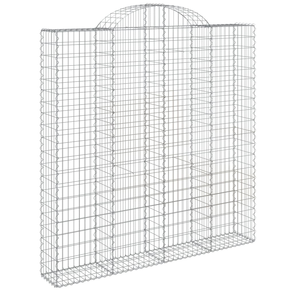 Klenutý gabionový koš 200 x 30 x 200/220 cm pozinkované železo
