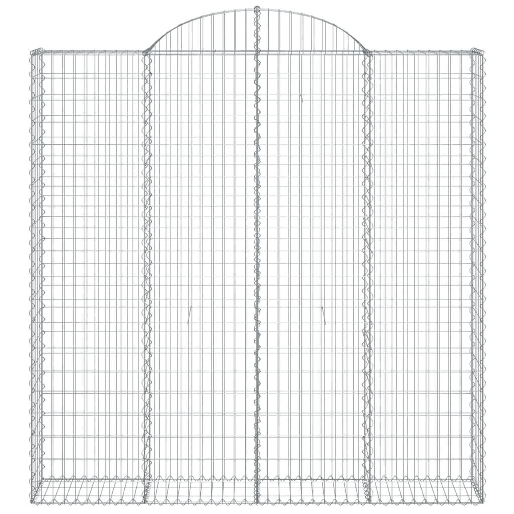 Klenutý gabionový koš 200 x 30 x 200/220 cm pozinkované železo