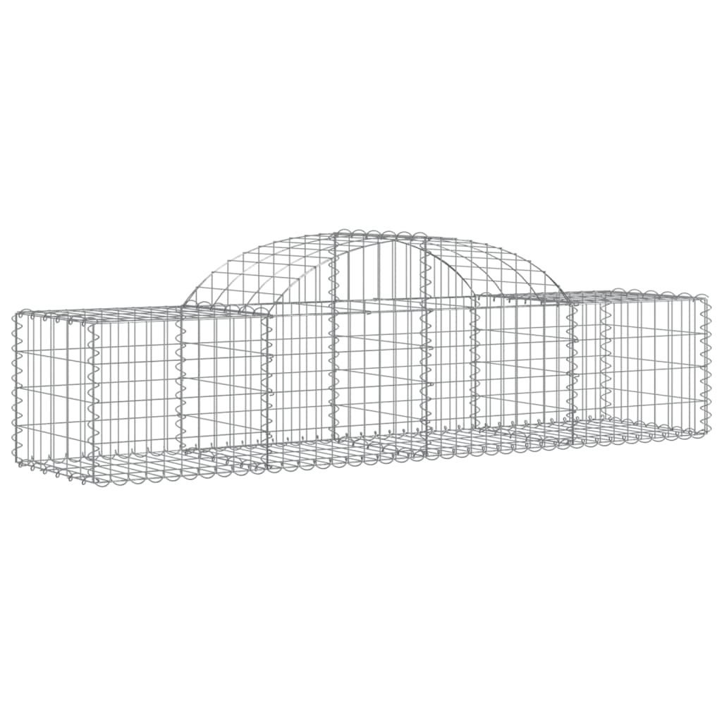 Klenutý gabionový koš 200 x 50 x 40/60 cm pozinkované železo