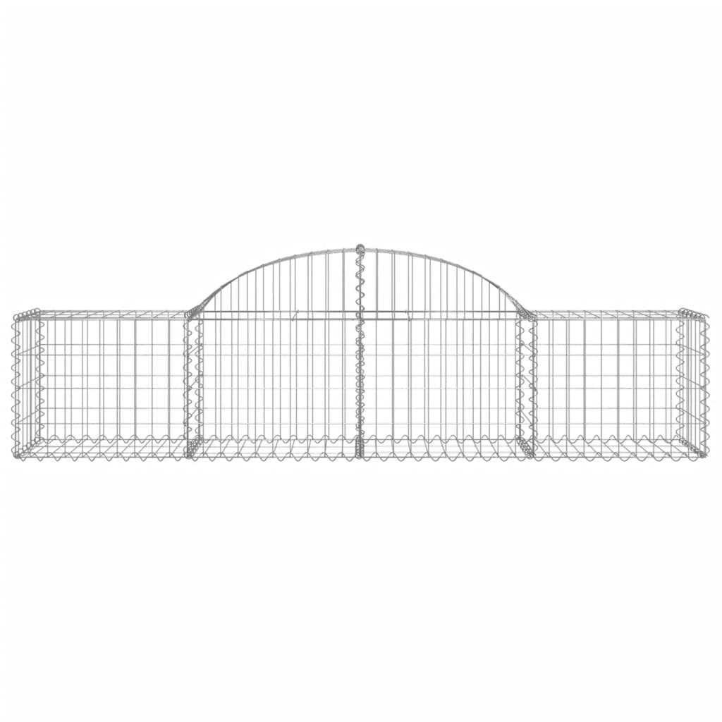 Klenutý gabionový koš 200 x 50 x 40/60 cm pozinkované železo