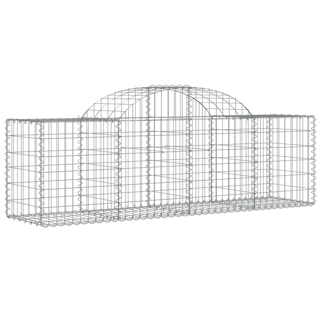 Klenutý gabionový koš 200 x 50 x 60/80 cm pozinkované železo