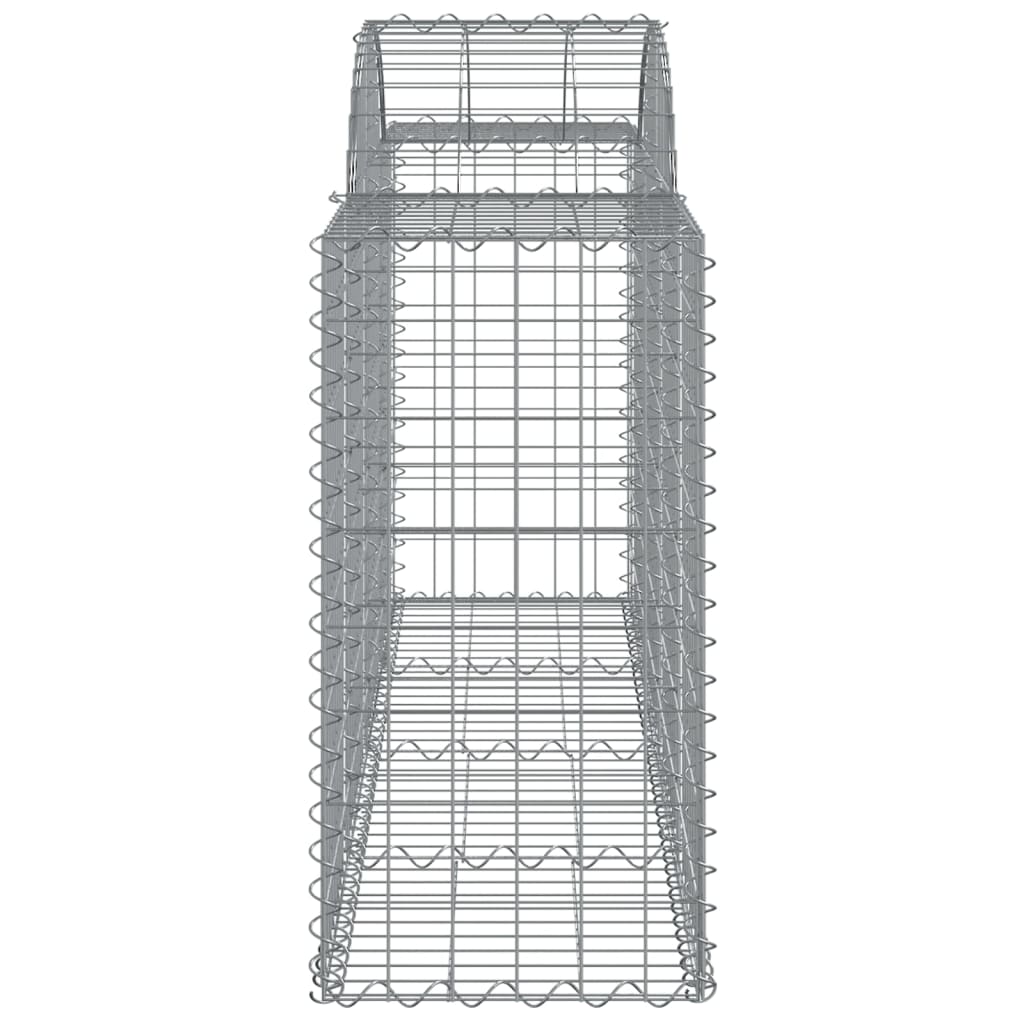 Klenutý gabionový koš 200 x 50 x 80/100 cm pozinkované železo