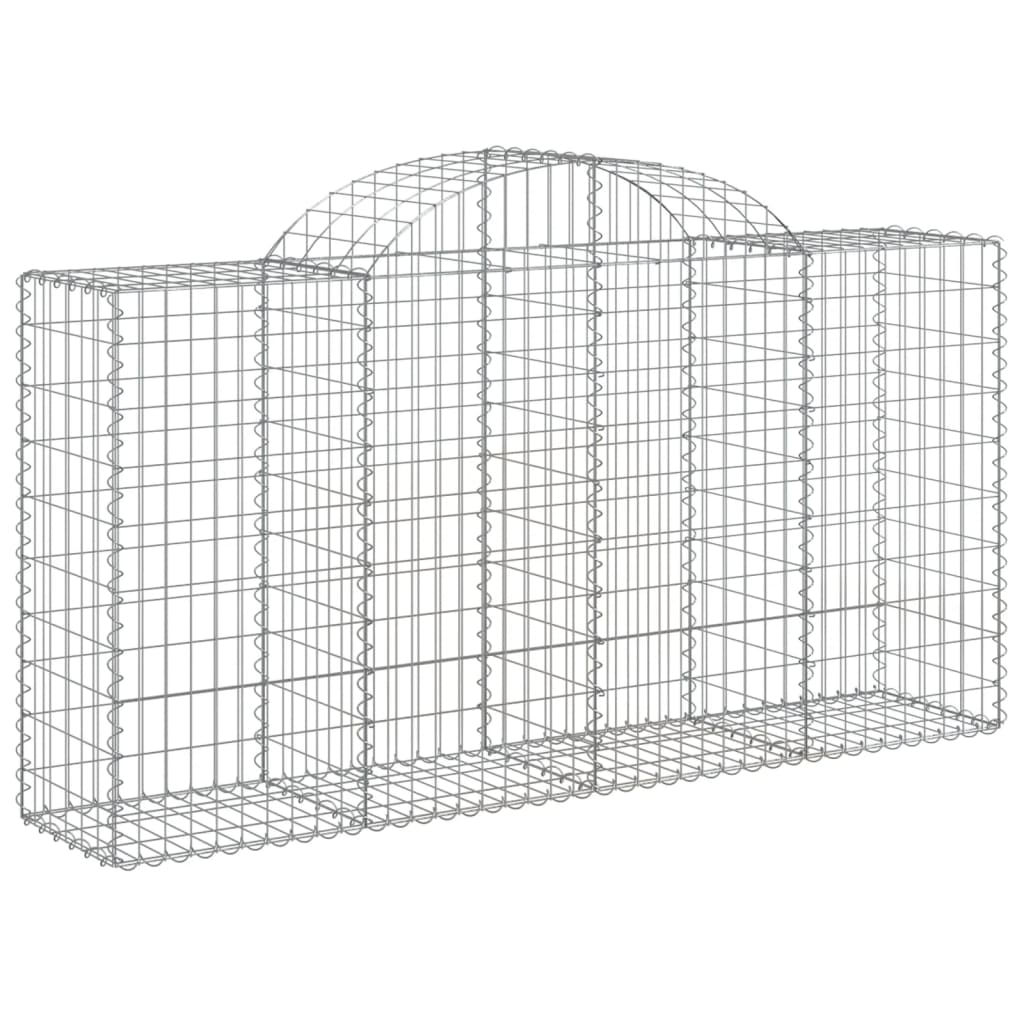Klenutý gabionový koš 200 x 50 x 100/120 cm pozinkované železo