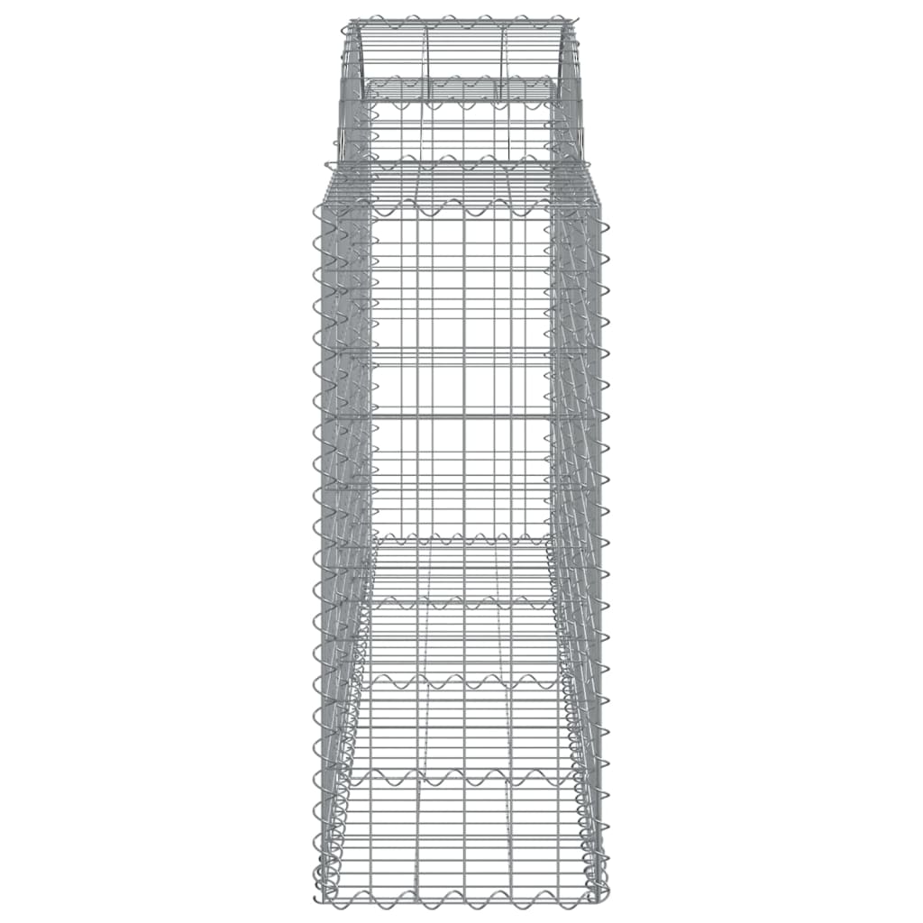 Klenutý gabionový koš 200 x 50 x 100/120 cm pozinkované železo