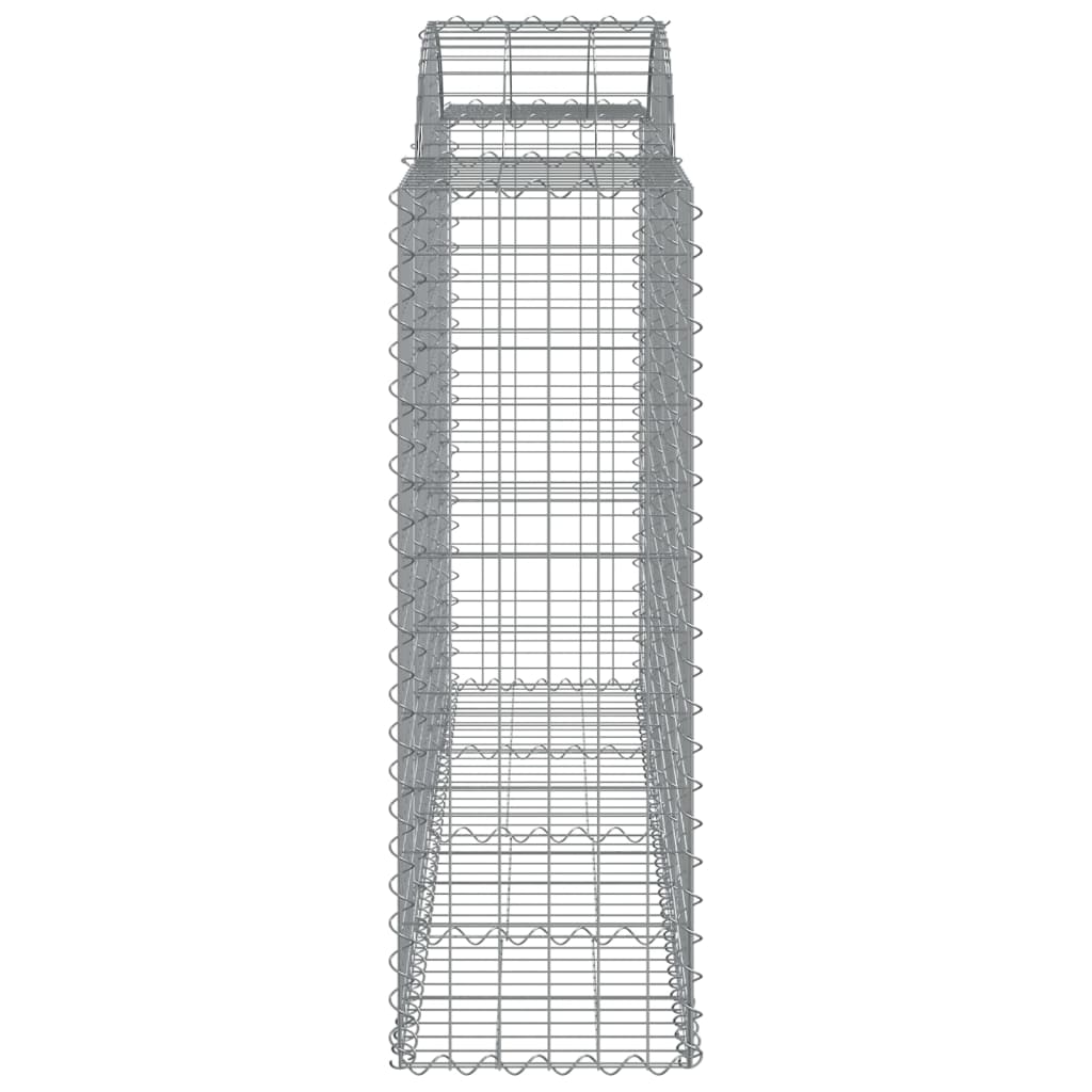 Klenutý gabionový koš 200 x 50 x 120/140 cm pozinkované železo