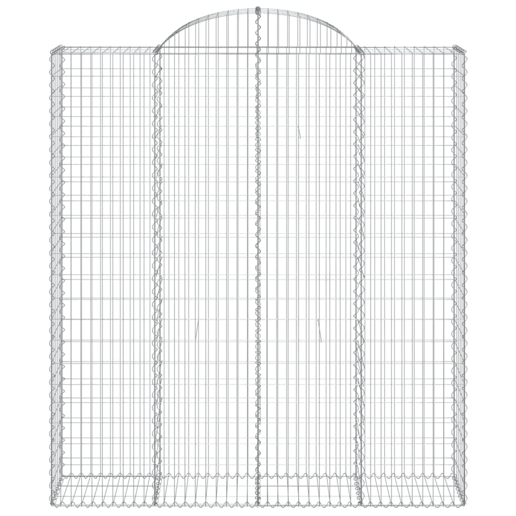 Klenutý gabionový koš 200 x 50 x 220/240 cm pozinkované železo