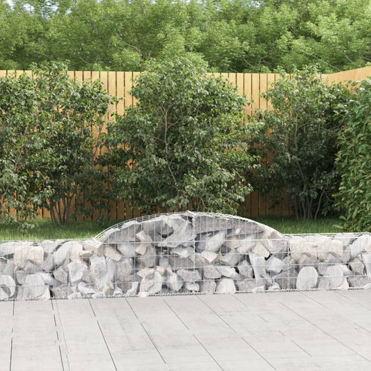 Klenutý gabionový koš 300x30x40/60 cm pozinkované železo