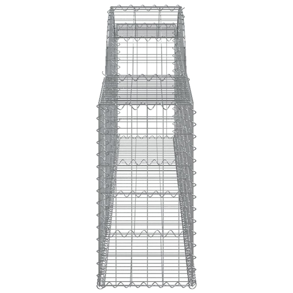 Klenutý gabionový koš 300x30x60/80 cm pozinkované železo
