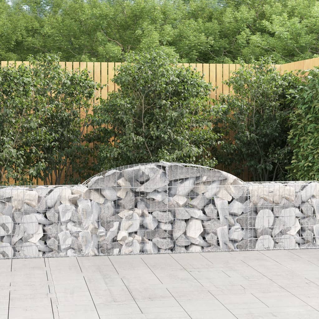 Klenutý gabionový koš 300x30x60/80 cm pozinkované železo