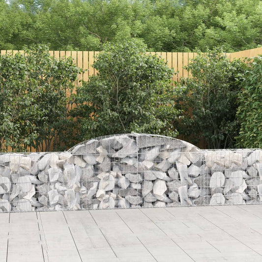 Klenutý gabionový koš 300x30x60/80 cm pozinkované železo