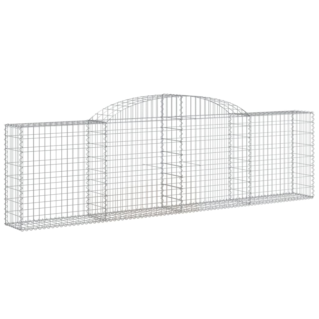 Klenutý gabionový koš 300 x 30 x 80/100 cm pozinkované železo