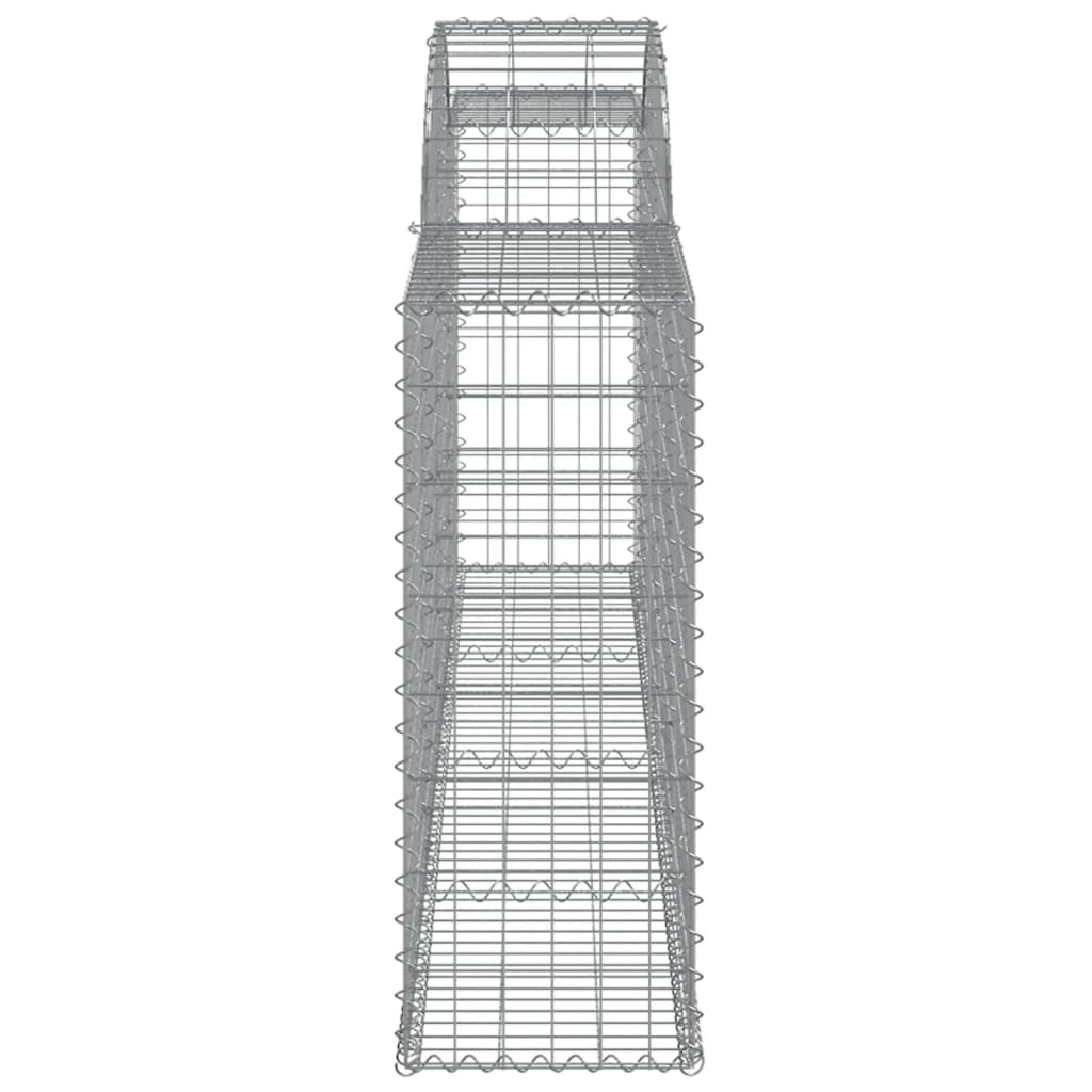 Klenutý gabionový koš 300 x 30 x 80/100 cm pozinkované železo