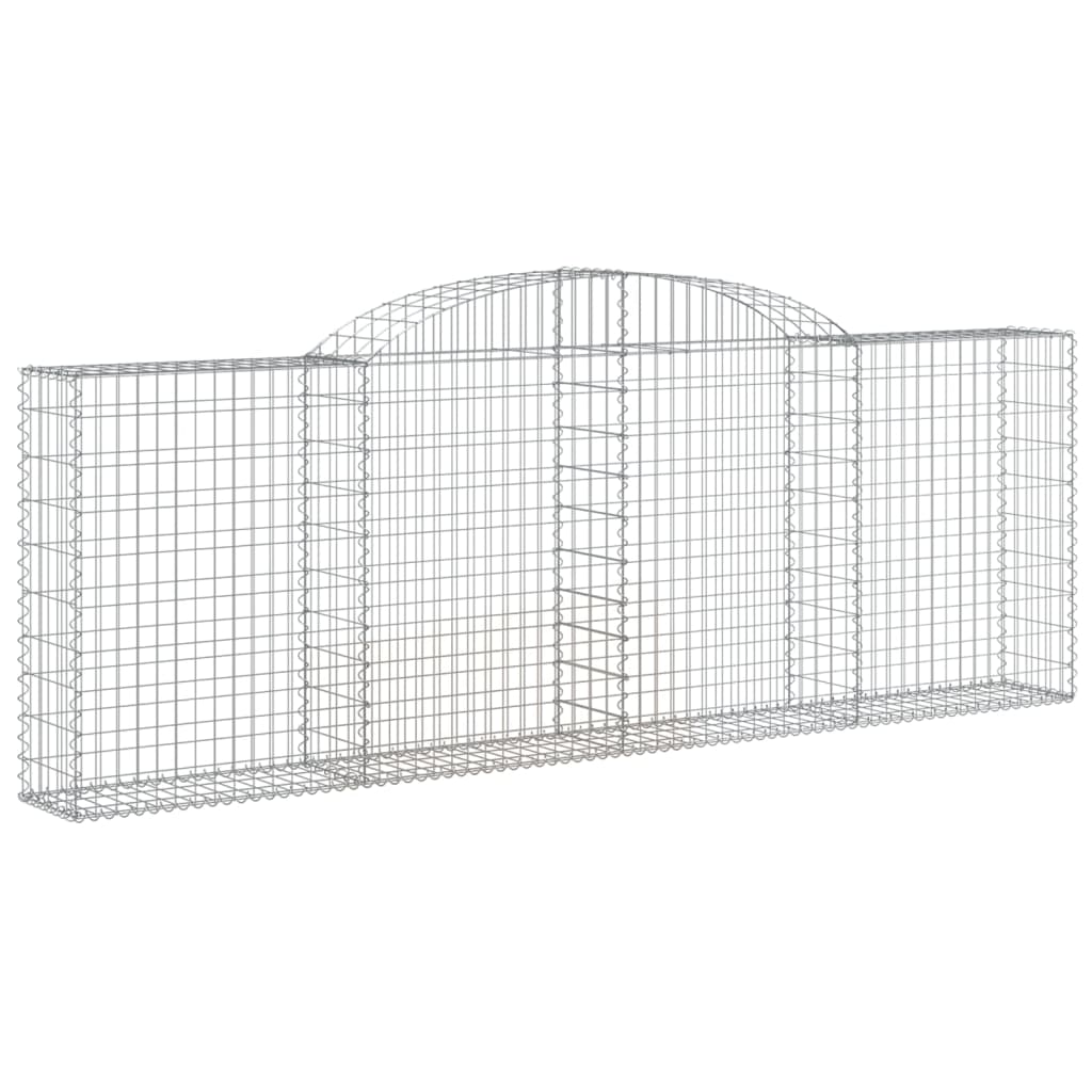 Klenutý gabionový koš 300 x 30 x 100/120 cm pozinkované železo