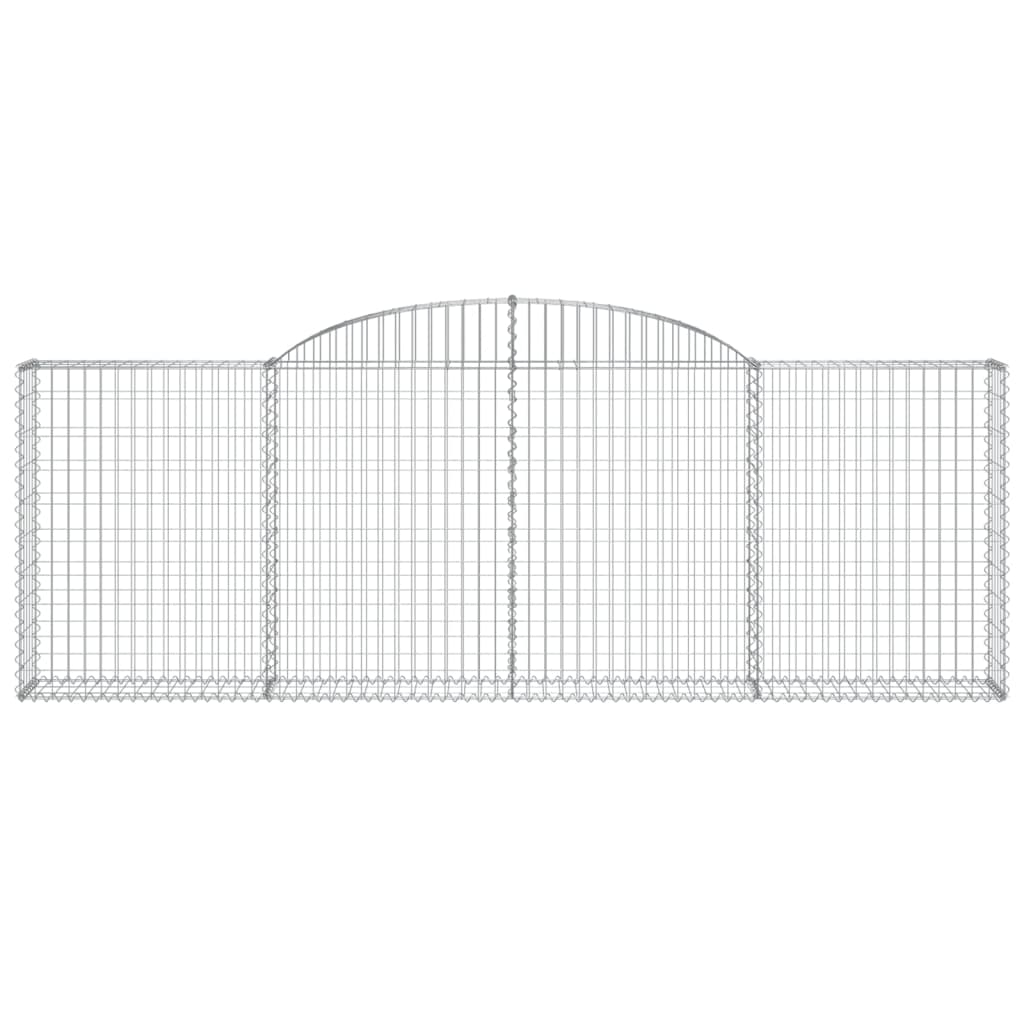 Klenutý gabionový koš 300 x 30 x 100/120 cm pozinkované železo