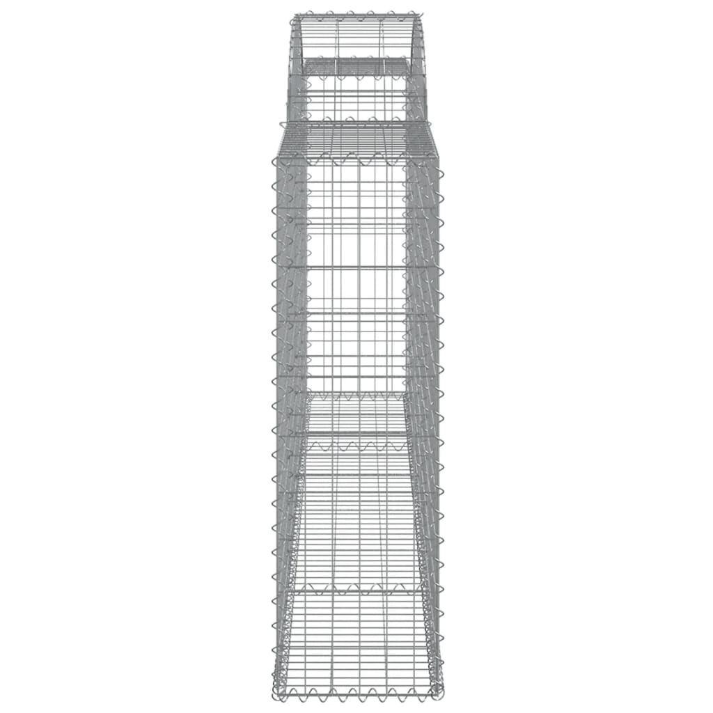 Klenutý gabionový koš 300 x 30 x 100/120 cm pozinkované železo