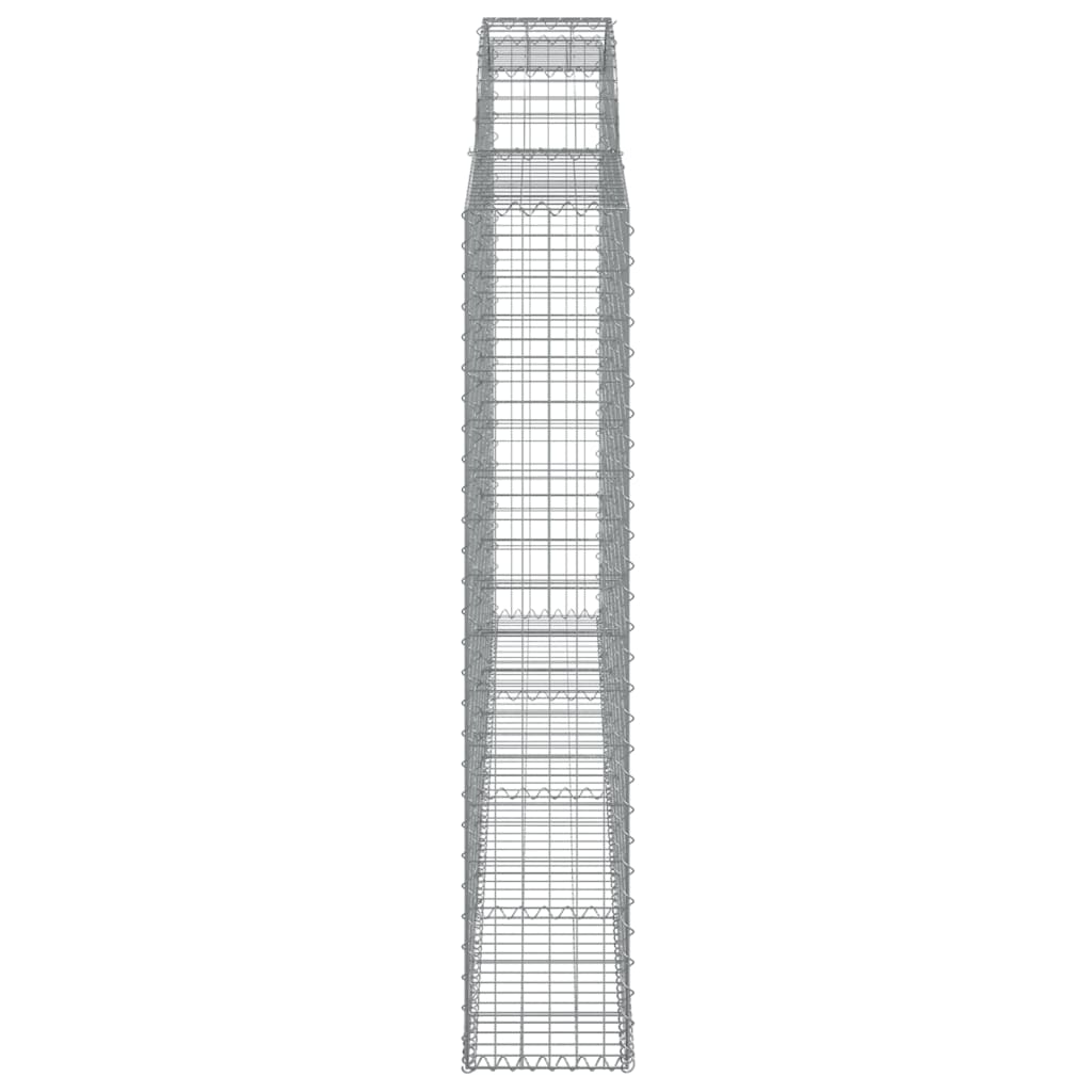 Klenutý gabionový koš 300 x 30 x 160/180 cm pozinkované železo