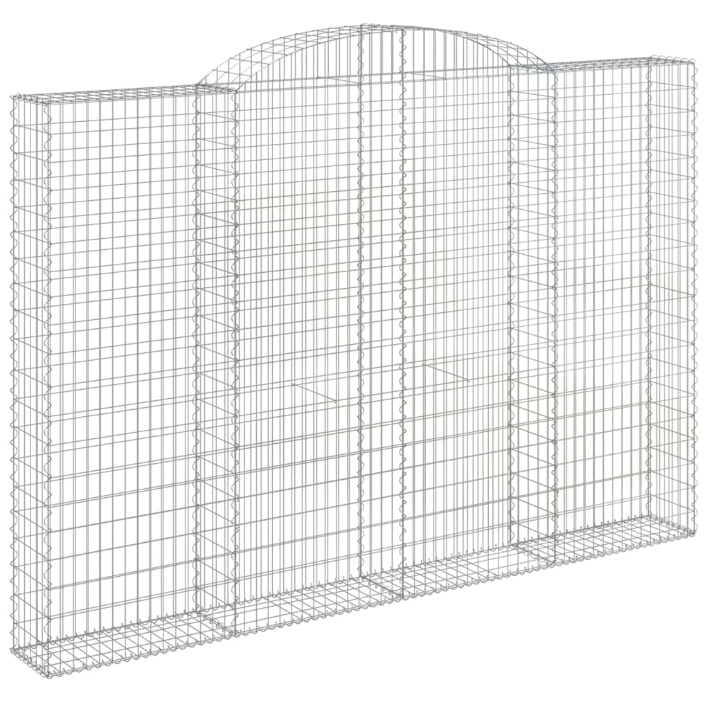 Klenutý gabionový koš 300 x 30 x 200/220 cm pozinkované železo