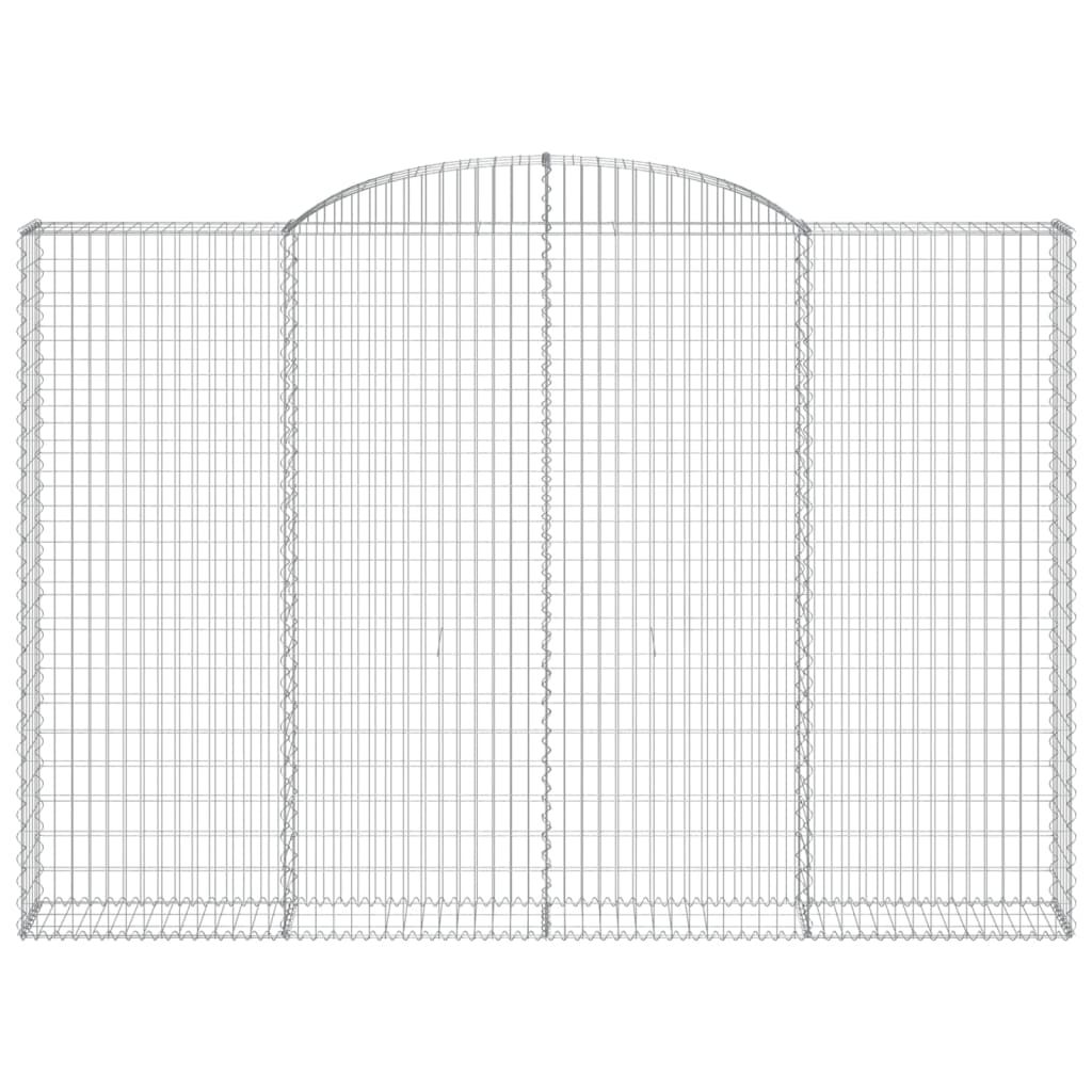 Klenutý gabionový koš 300 x 30 x 200/220 cm pozinkované železo