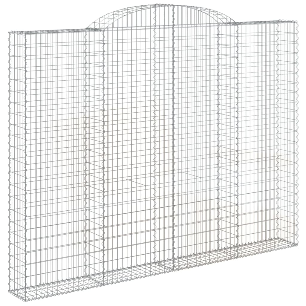 Klenutý gabionový koš 300 x 30 x 220/240 cm pozinkované železo