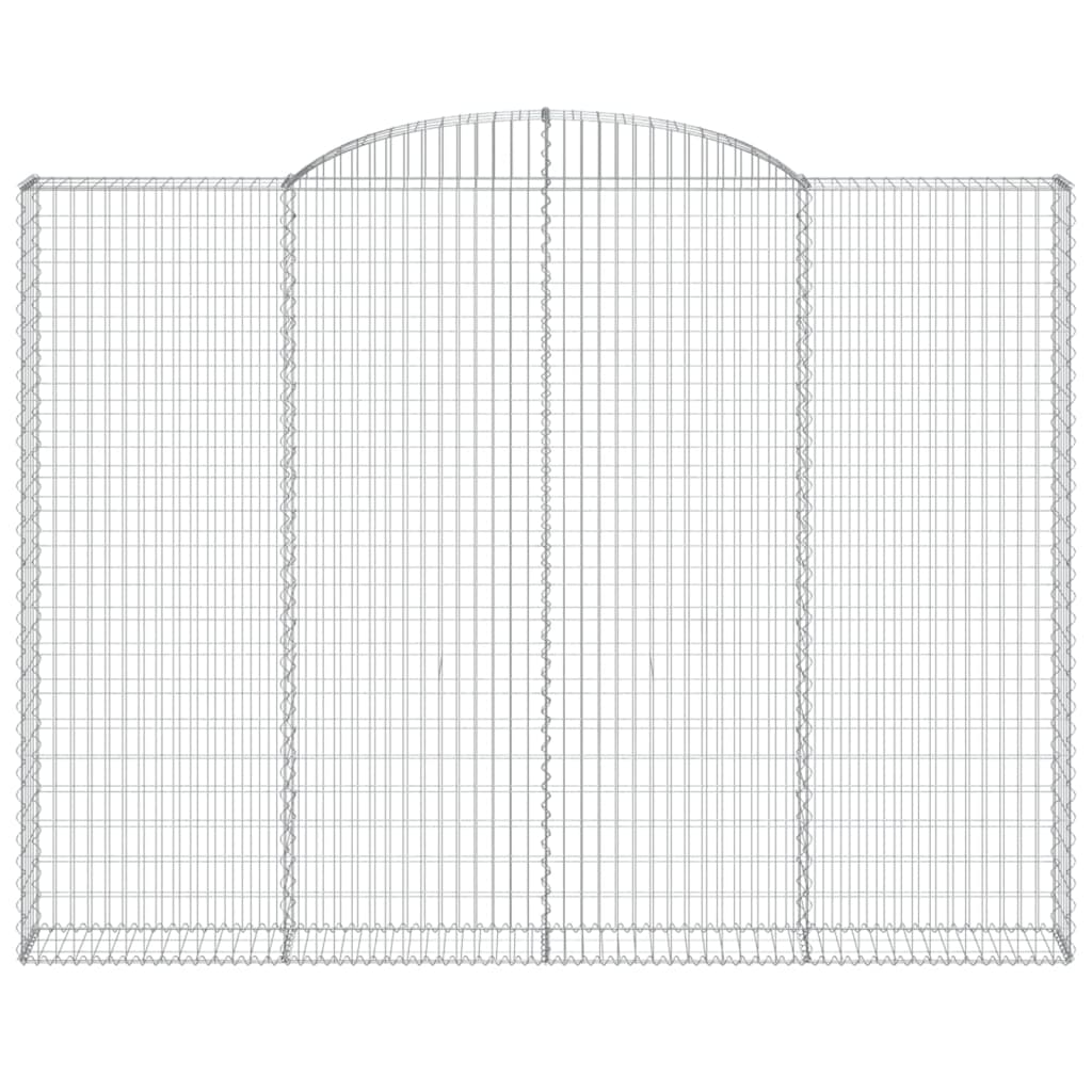 Klenutý gabionový koš 300 x 30 x 220/240 cm pozinkované železo