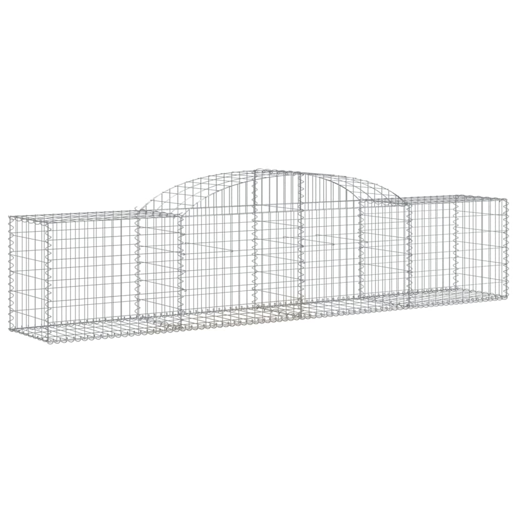 Klenutý gabionový koš 300 x 50 x 60/80 cm pozinkované železo