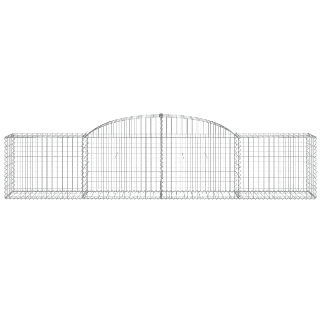 Klenutý gabionový koš 300 x 50 x 60/80 cm pozinkované železo